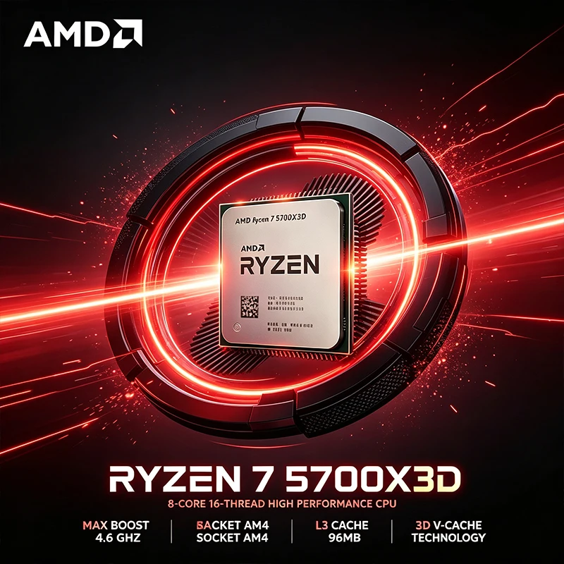 Amd Cpu Ryzen 7 - AMD Ryzen 7 5700X3D Desktop-CPU 8-Kern