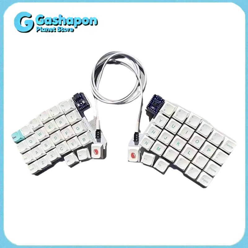 Gaming Keyboard Hot Swappable - Silakka54 Ergonomische geteilte mechanische Tastatur, Hot-Swap-fähig,