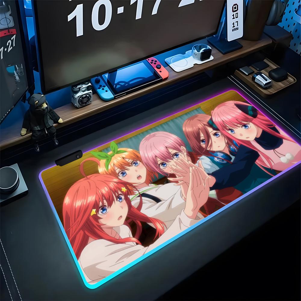 Gaming Keyboard No Rgb - The Quintessential Quintuplets Mauspad, Gaming-RGB-Schreibtischdekoration, Mauspad