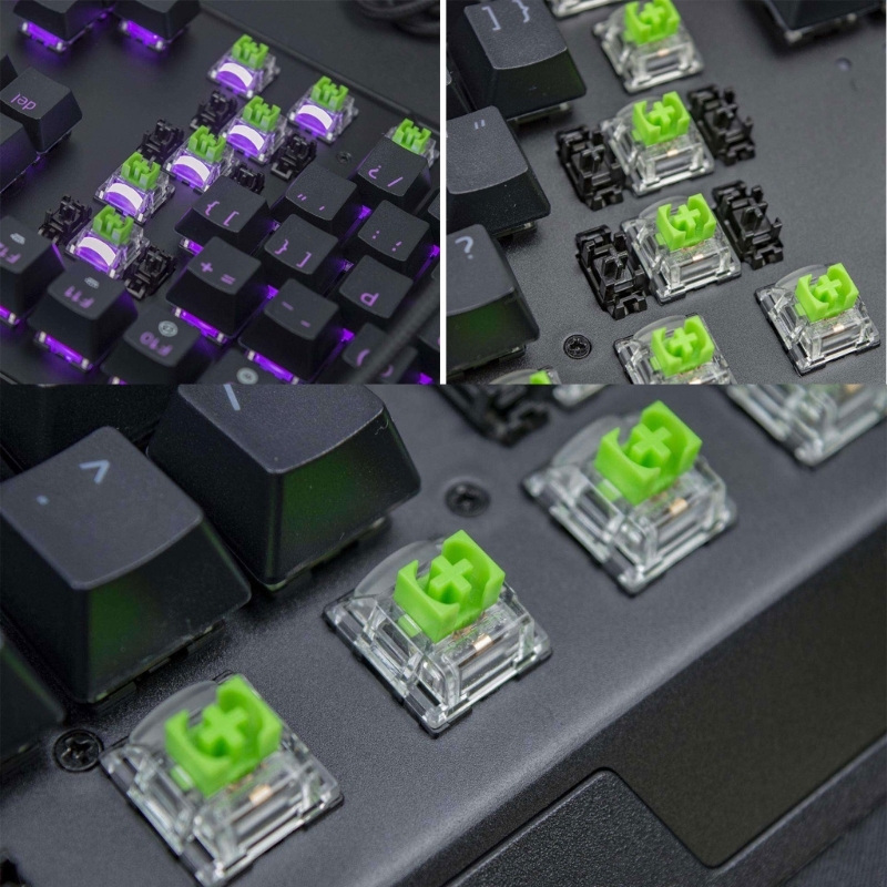 2pcs 3pin grün rgb schalter fü – Gaming Keyboard No Rgb Bewertung und Preis